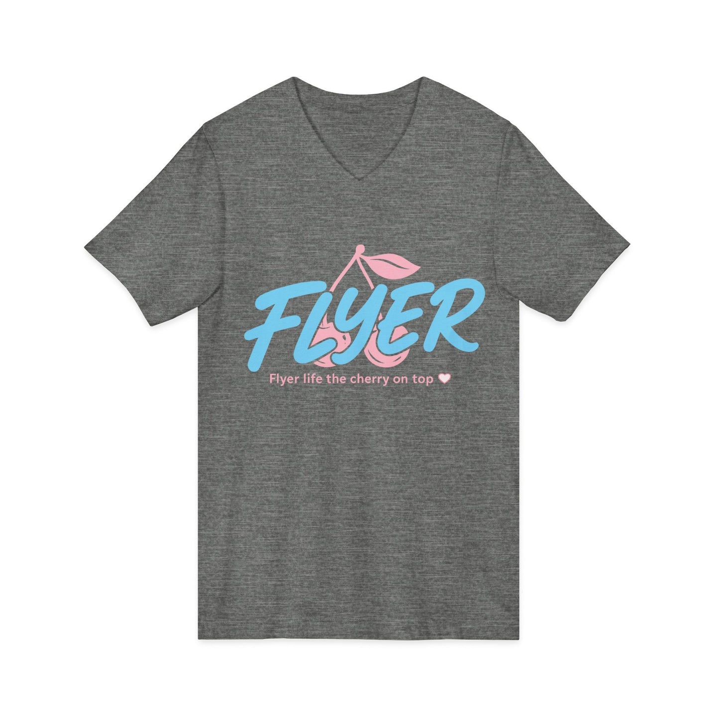 Flyer cherry on top Jersey Short Sleeve V-Neck Tee