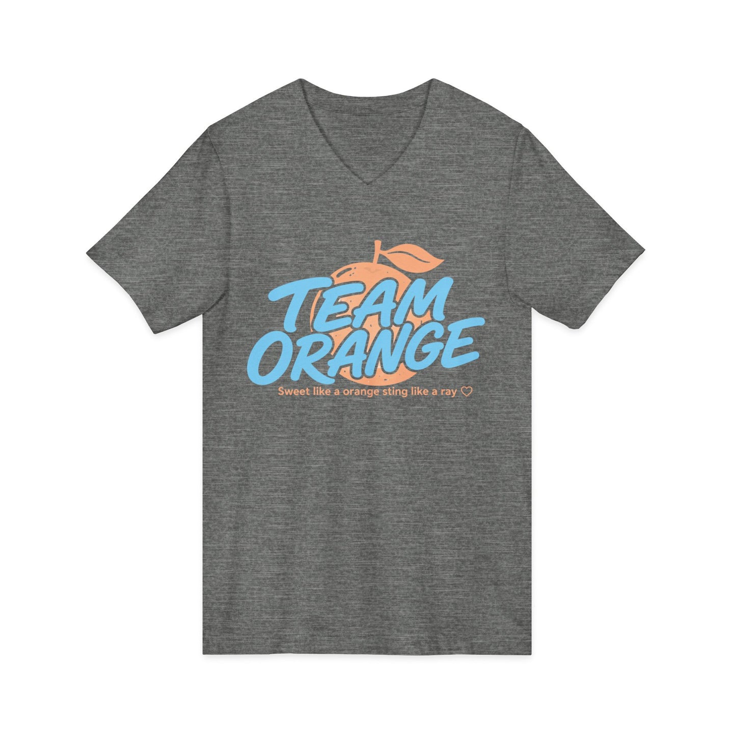 Tribute team orange Jersey Short Sleeve V-Neck Tee