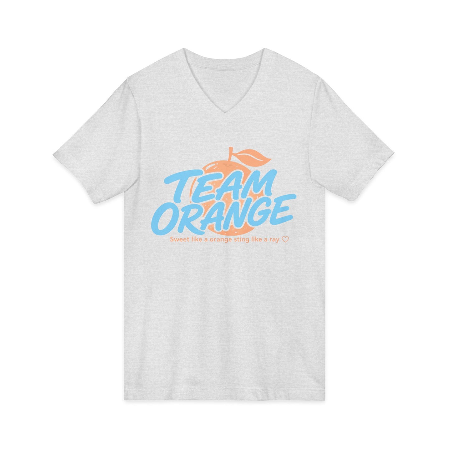 Tribute team orange Jersey Short Sleeve V-Neck Tee