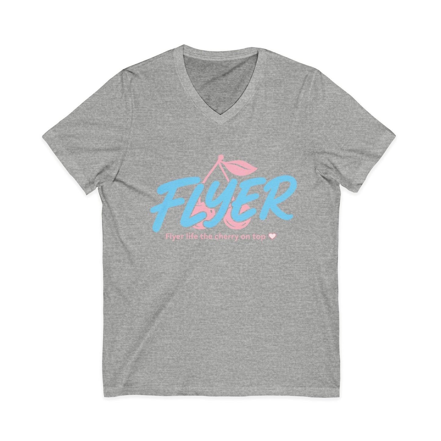 Flyer cherry on top Jersey Short Sleeve V-Neck Tee