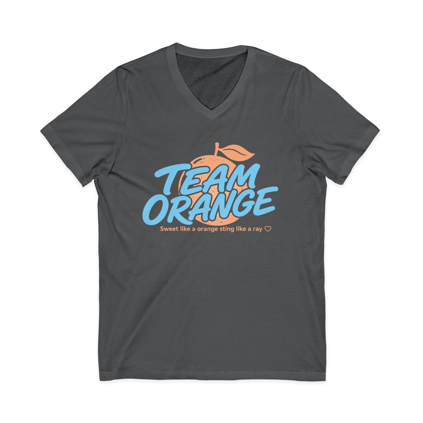 Tribute team orange Jersey Short Sleeve V-Neck Tee