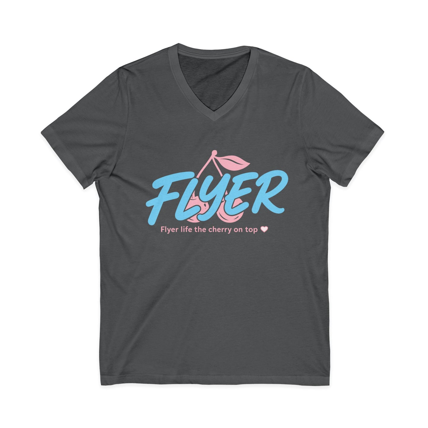 Flyer cherry on top Jersey Short Sleeve V-Neck Tee