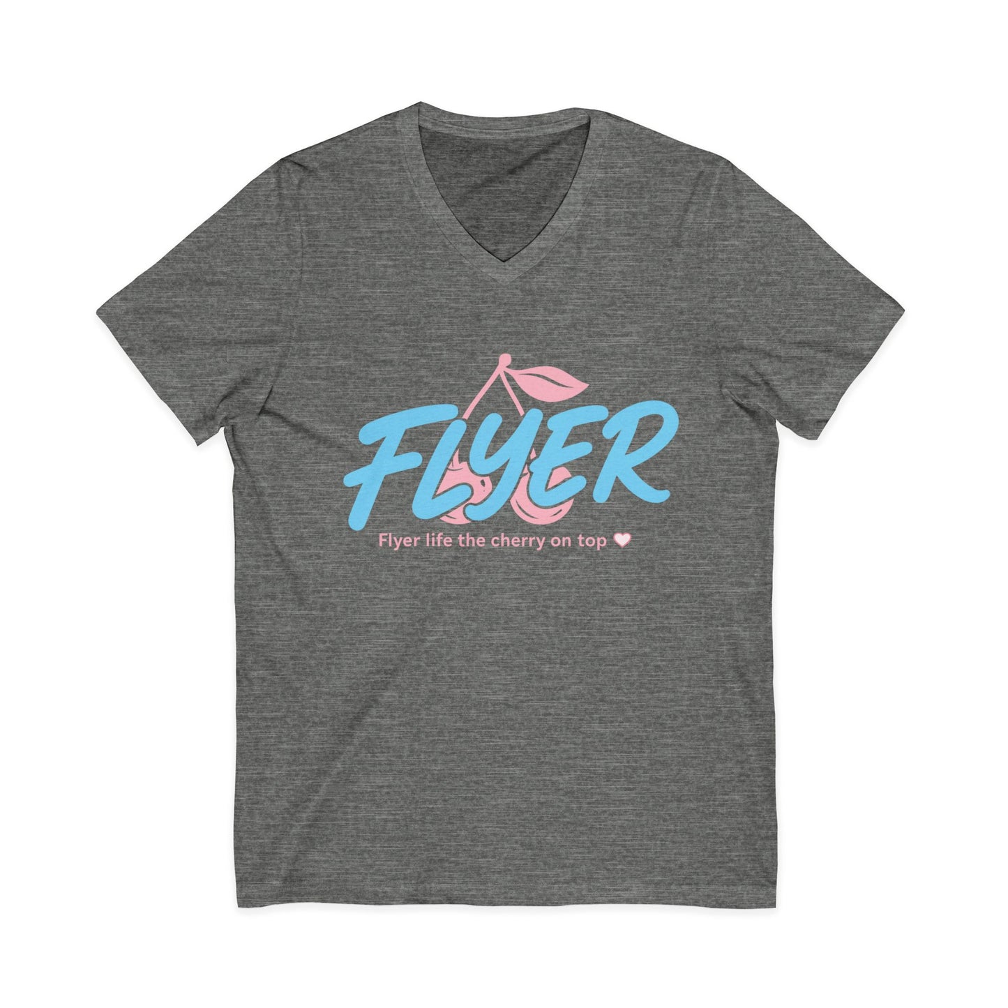 Flyer cherry on top Jersey Short Sleeve V-Neck Tee