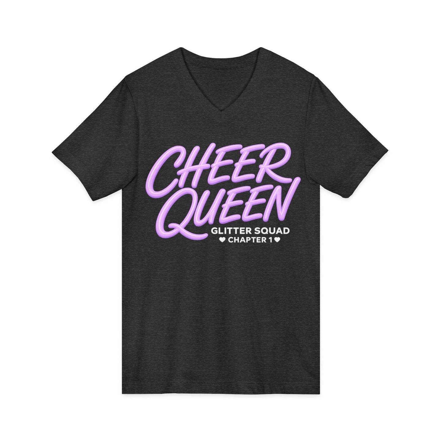 Cheer QueenJersey Short Sleeve V-Neck Tee