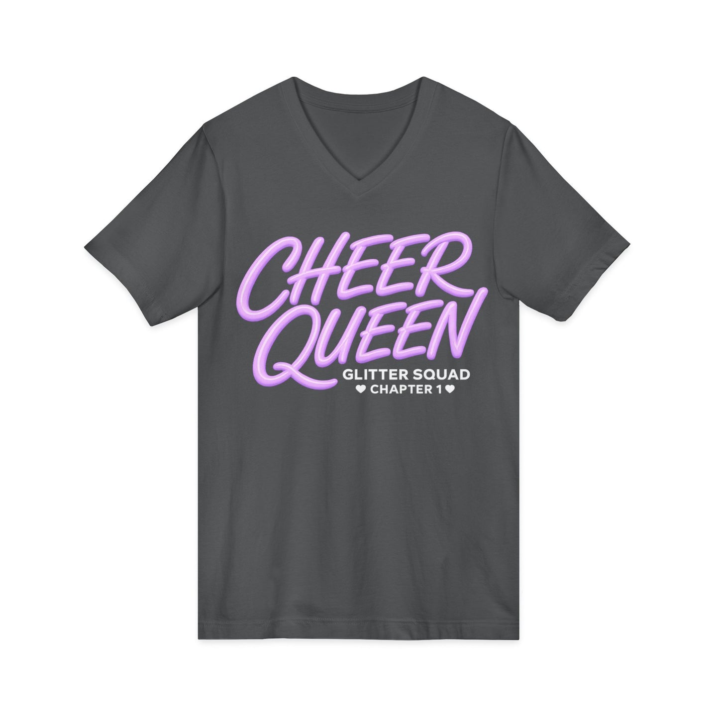 Cheer QueenJersey Short Sleeve V-Neck Tee