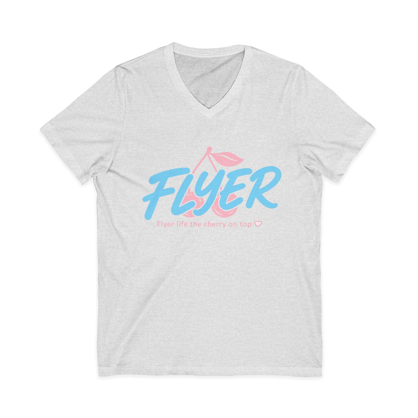 Flyer cherry on top Jersey Short Sleeve V-Neck Tee