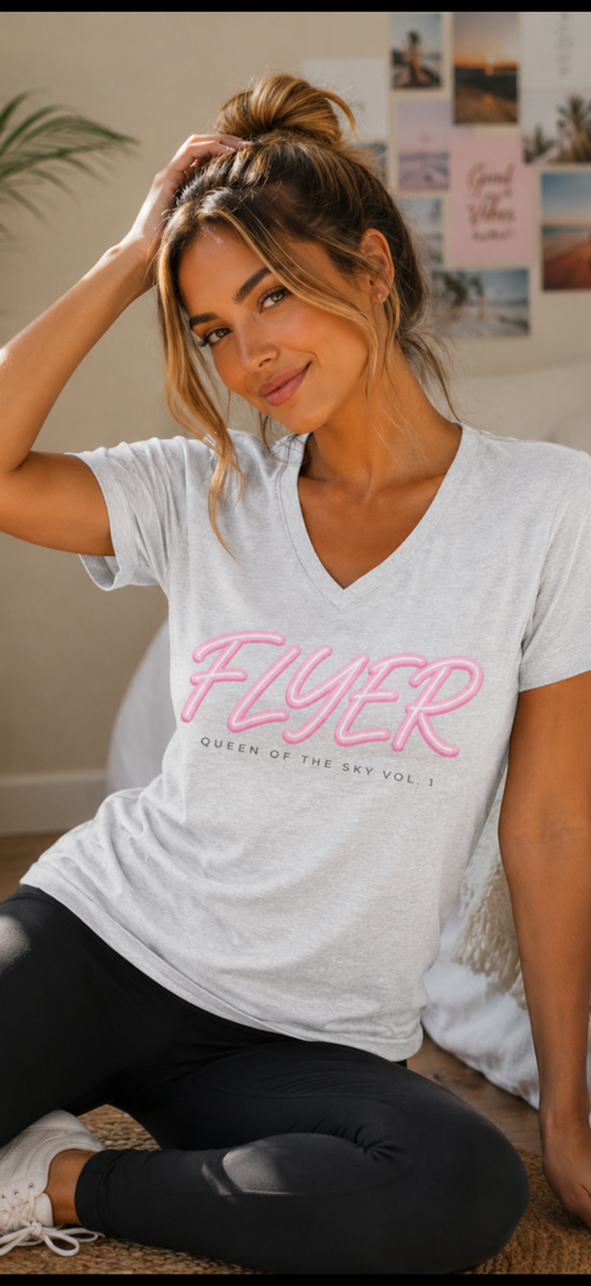 Flyer Jersey Short Sleeve V-Neck Tee