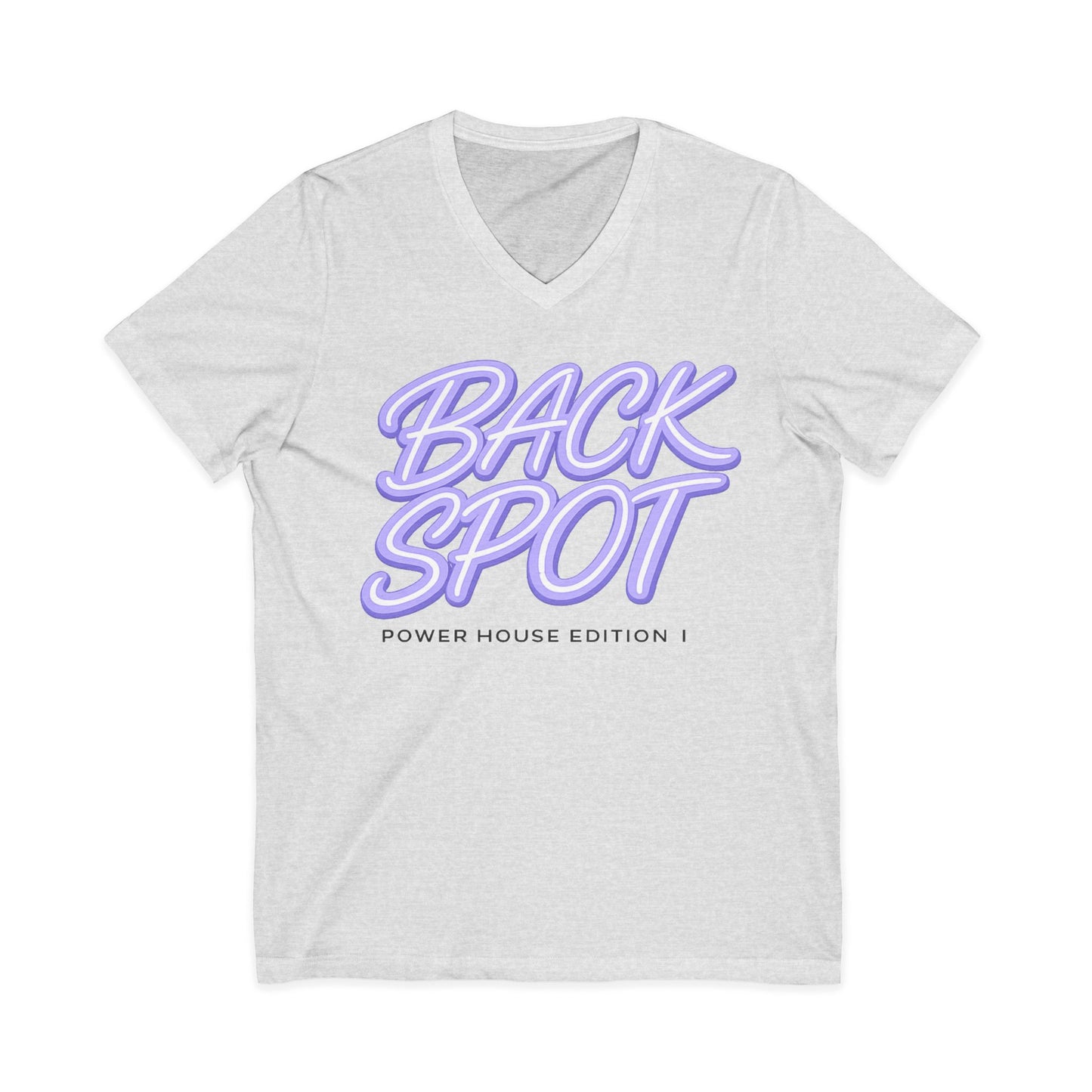 Back spot Jersey Short Sleeve V-Neck Tee
