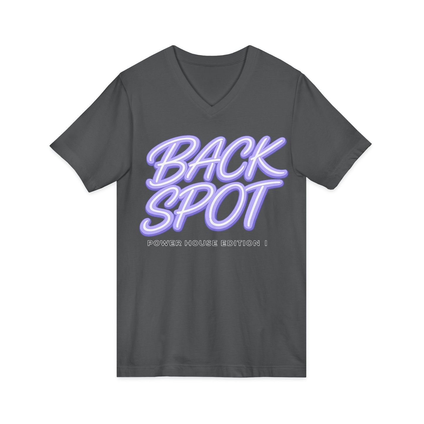 Back spot Jersey Short Sleeve V-Neck Tee