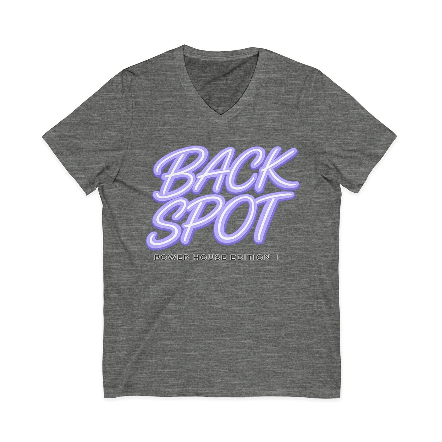 Back spot Jersey Short Sleeve V-Neck Tee