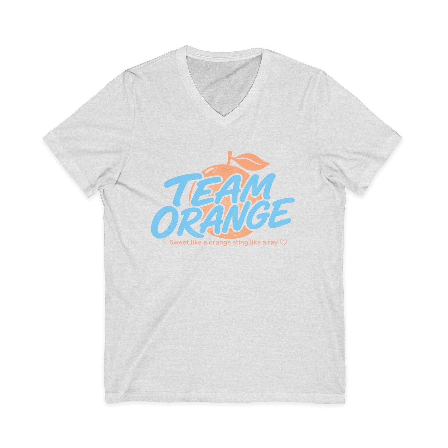 Tribute team orange Jersey Short Sleeve V-Neck Tee