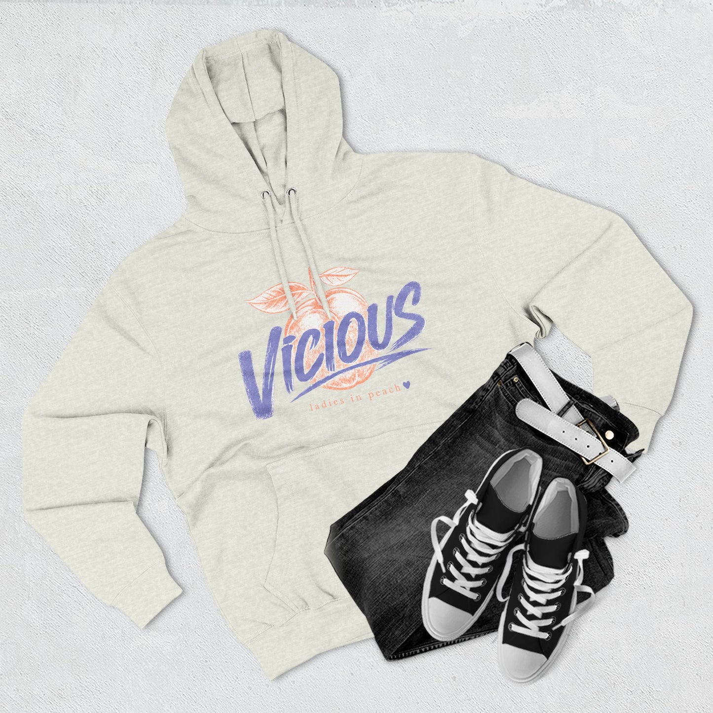 Tribute hoodie peaches
