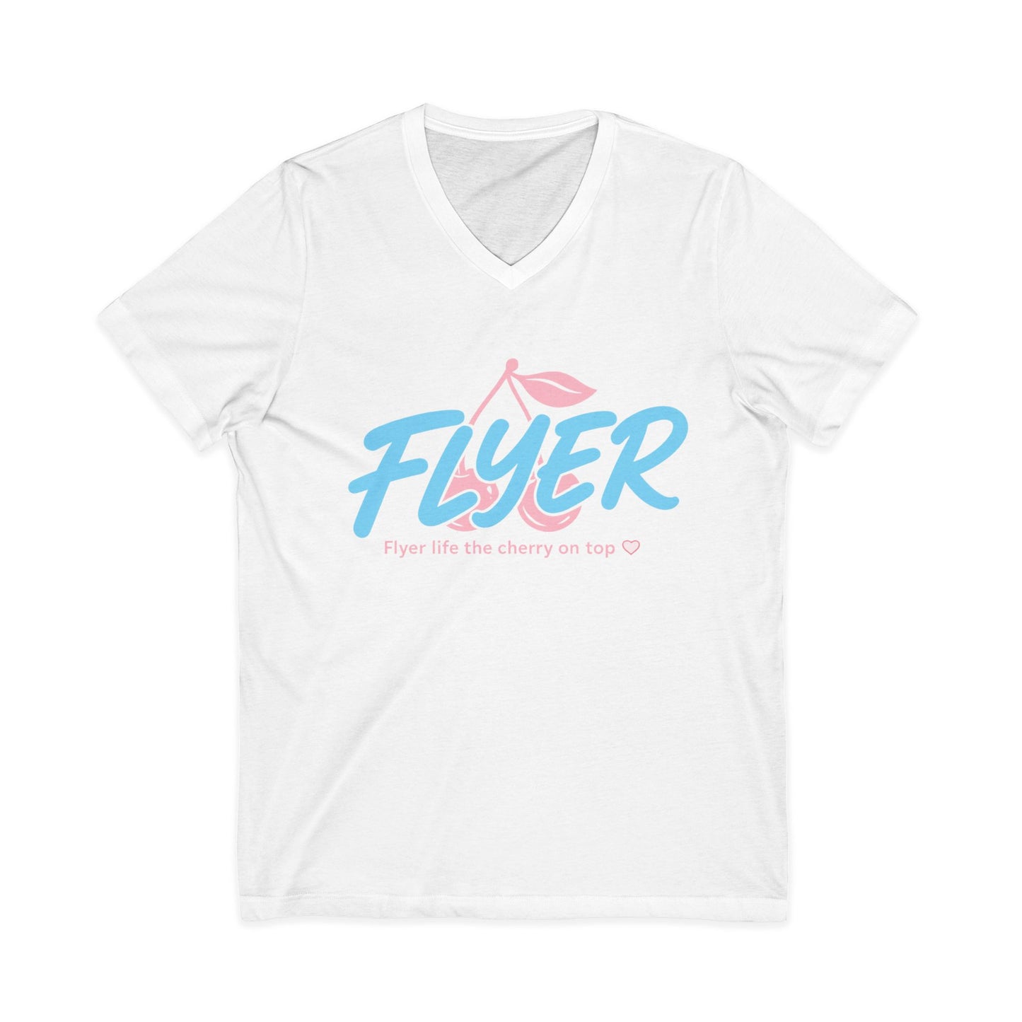 Flyer cherry on top Jersey Short Sleeve V-Neck Tee