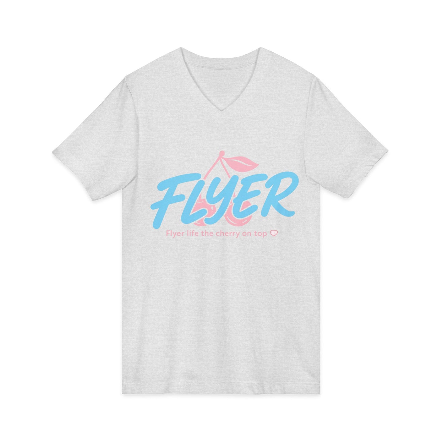 Flyer cherry on top Jersey Short Sleeve V-Neck Tee
