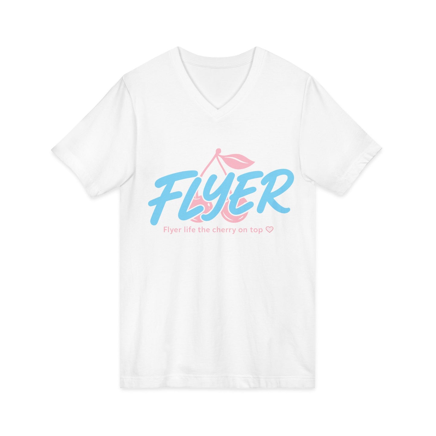 Flyer cherry on top Jersey Short Sleeve V-Neck Tee