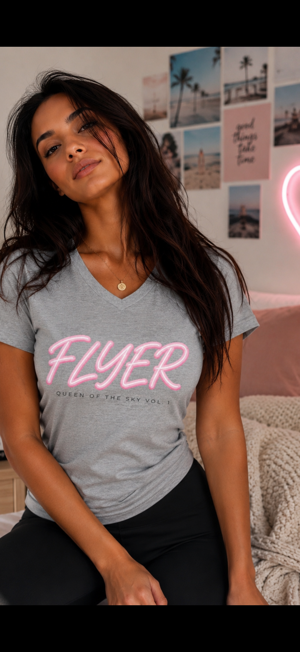 Flyer Jersey Short Sleeve V-Neck Tee